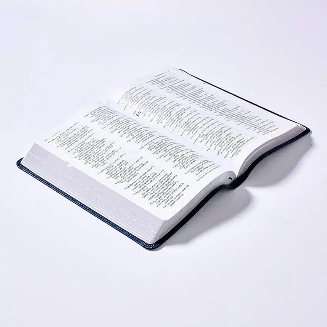 Biblia del ministro NVI, Letra Grande, Piel Especial, Azul Marino 9780829772128 Biblia del ministro NVI, Letra Grande, Piel Especial, Azul Marino - Imagen 4