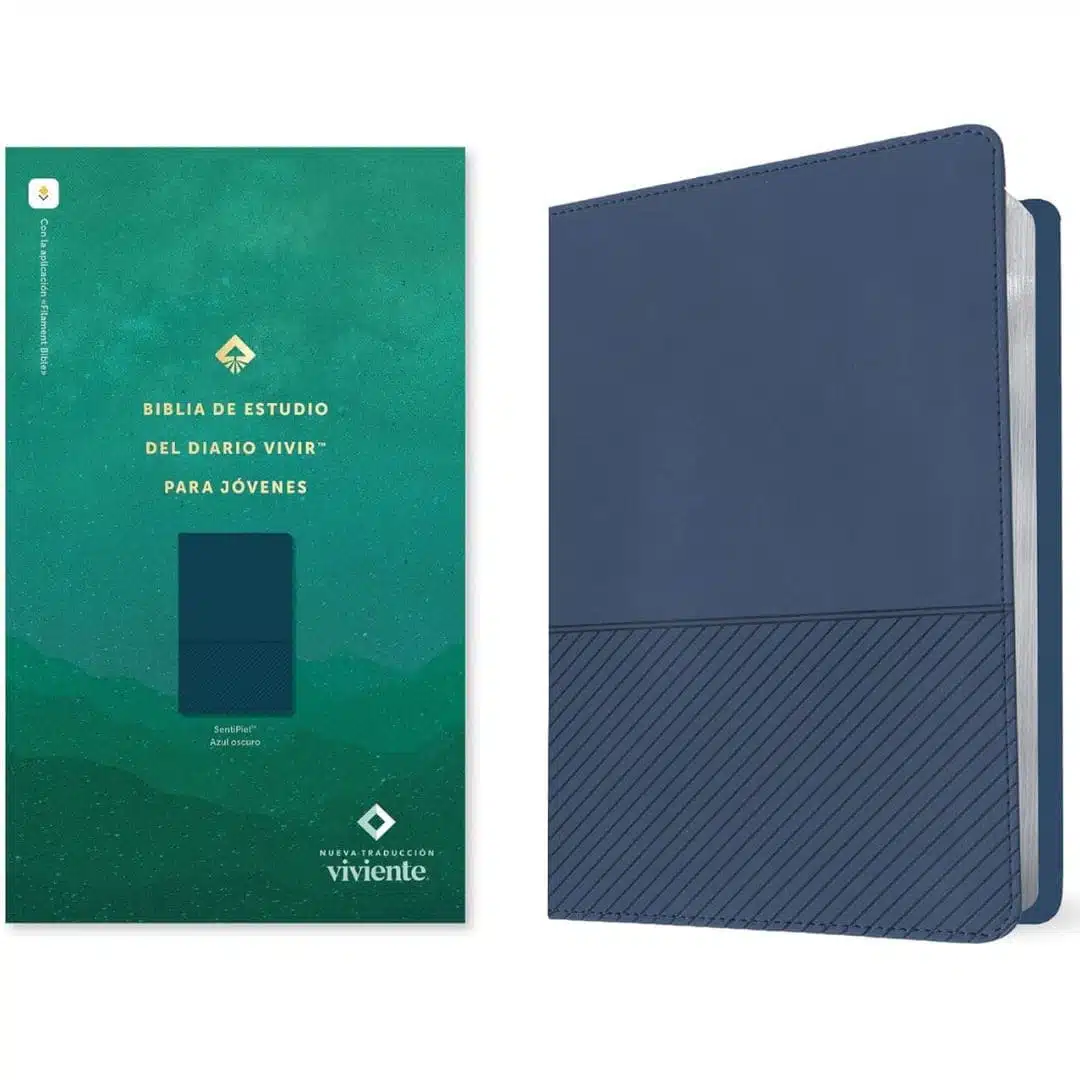 Biblia de estudio Diario Vivir para jóvenes NTV, Sentipiel, Azul Oscuro 9781496429896 Biblia de estudio Diario Vivir para jóvenes NTV, Sentipiel, Azul Oscuro - Imagen 2