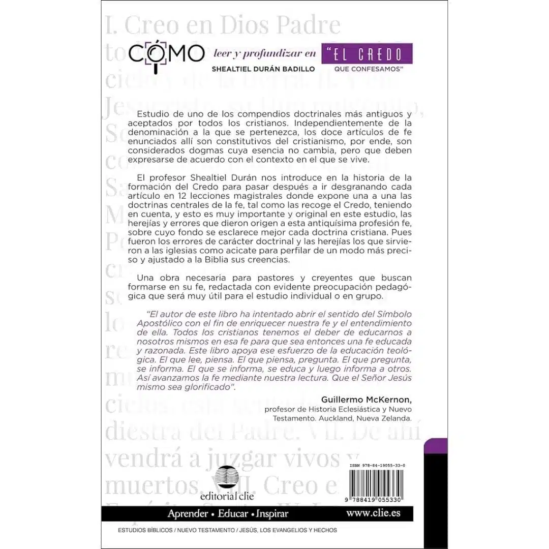 Cómo Leer y Profundizar en “El Credo Que Confesamos" 9788419055330 Cómo Leer y Profundizar en “El Credo Que Confesamos" - Imagen 2