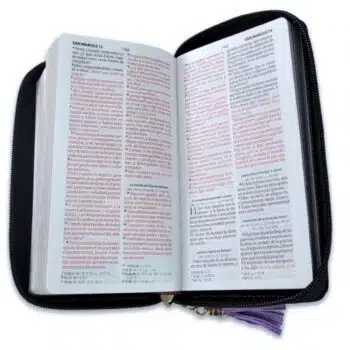 Biblia Reina Valera 1960, Tipo Billetera, Simil Piel, Cierre, Lila Negro 9798885169431 Biblia Reina Valera 1960, Tipo Billetera, Simil Piel, Cierre, Lila Negro - Imagen 3