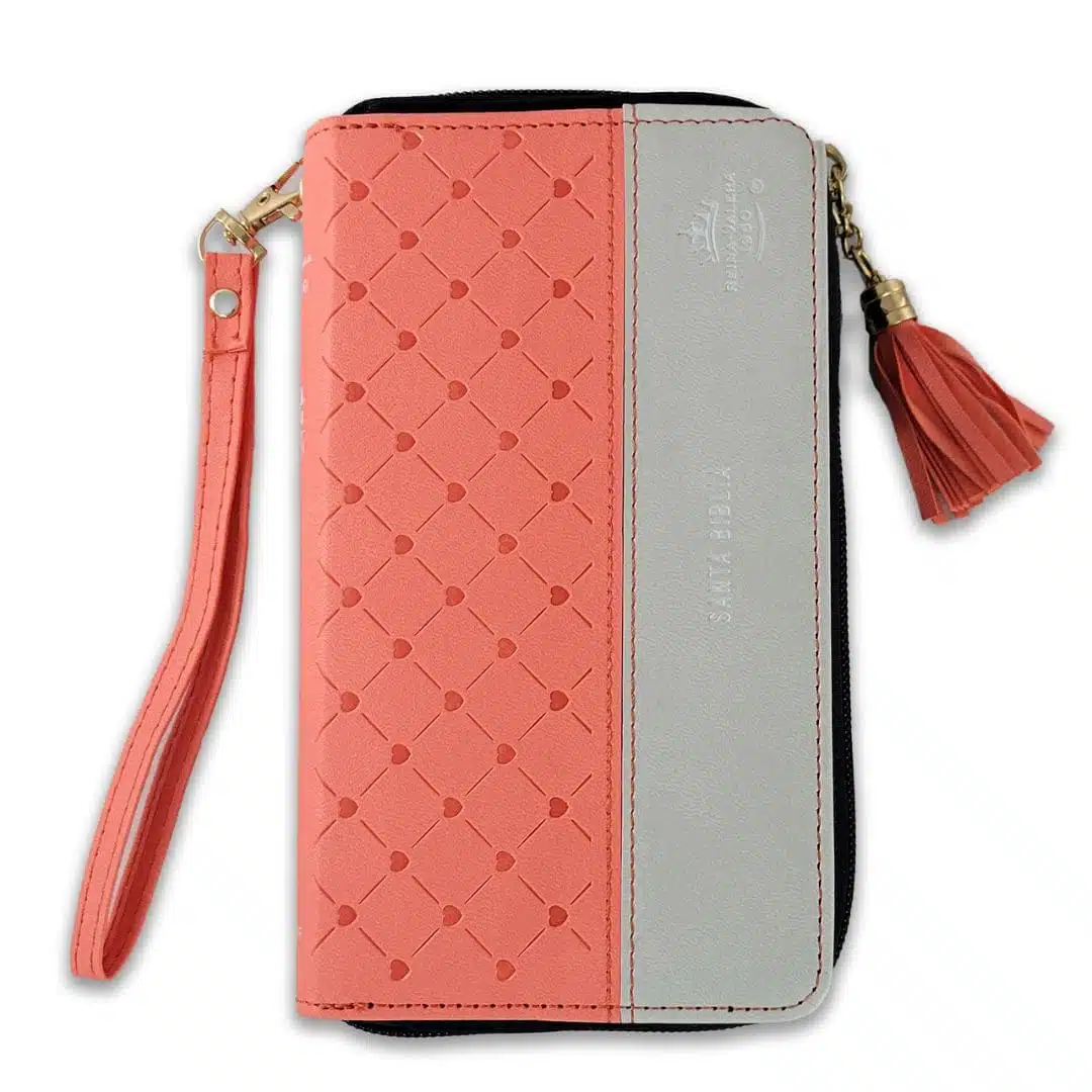 Biblia Reina Valera 1960, Tipo Billetera, Simil Piel, Cierre, Coral Gris 9798885169462 Biblia Reina Valera 1960, Tipo Billetera, Simil Piel, Cierre, Coral Gris