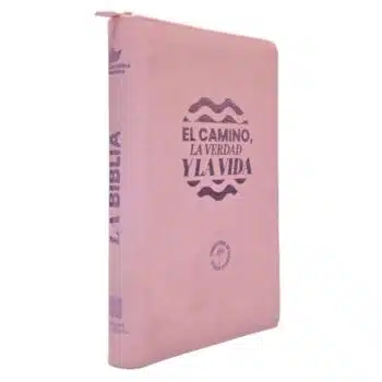 Biblia El Camino, La Verdad y La Vida TLA, Letra grande, Símil Piel, Cierre, Rosado 9789587459579 Biblia El Camino, La Verdad y La Vida TLA, Letra grande, Símil Piel, Cierre, Rosado - 9789587459579