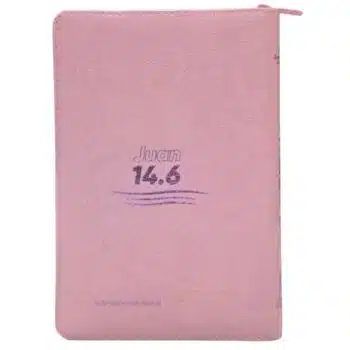 Biblia El Camino, La Verdad y La Vida TLA, Letra grande, Símil Piel, Cierre, Rosado 9789587459579 Biblia El Camino, La Verdad y La Vida TLA, Letra grande, Símil Piel, Cierre, Rosado - 9789587459579