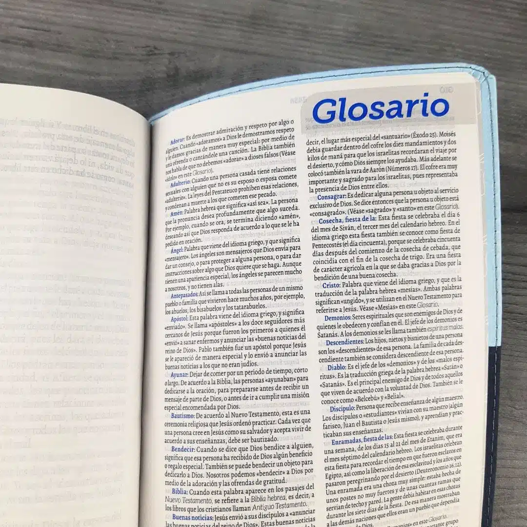Biblia TLA, Tipo Agenda, Letra grande, Símil Piel, Bitono Azul 9789587459593 Biblia TLA, Tipo Agenda, Letra grande, Símil Piel, Bitono Azul - Imagen 10