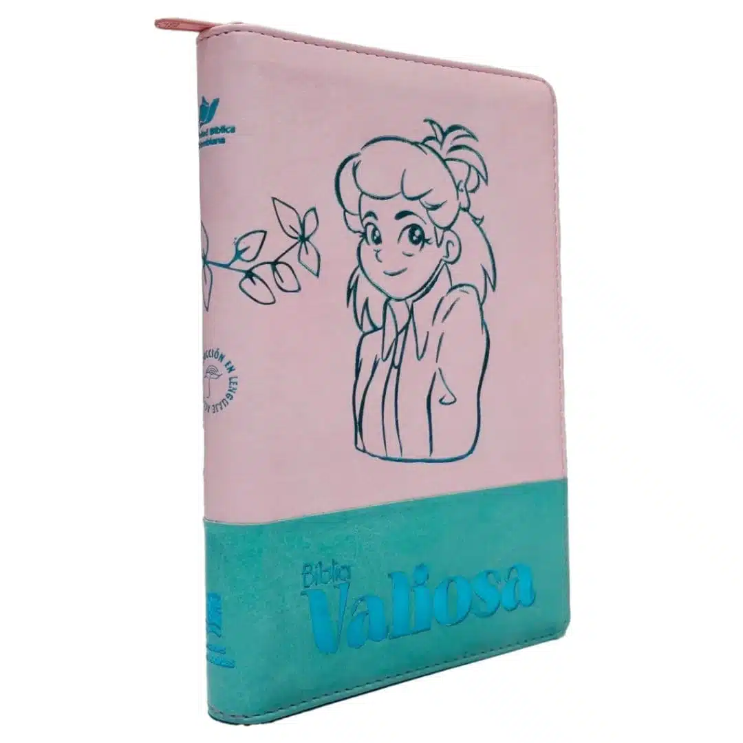 Biblia Valiosa TLA, Tamaño Compacto, Letra grande, Símil Piel, Cierre, Rosado Verde 9789587459722 Biblia Valiosa TLA, Tamaño Compacto, Letra grande, Símil Piel, Cierre, Rosado Verde - Imagen 3