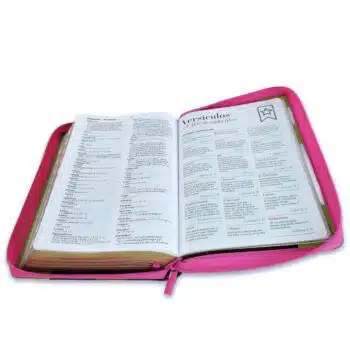 Biblia Reina Valera 1960, Tamaño Manual, Letra Grande, Símil Piel, Índice, Cierre, Flores Fucsia Verde 9798885168892 Biblia Reina Valera 1960, Tamaño Manual, Letra Grande, Símil Piel, Índice, Cierre, Flores Fucsia Verde - Imagen 12
