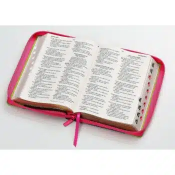 Biblia Reina Valera 1960, Tamaño Manual, Letra Grande, Símil Piel, Índice, Cierre, Flores Fucsia Verde 9798885168892 Biblia Reina Valera 1960, Tamaño Manual, Letra Grande, Símil Piel, Índice, Cierre, Flores Fucsia Verde - Imagen 8