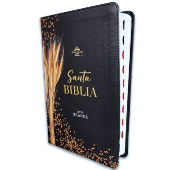 Alternative view of Biblia Reina Valera 1960, Tamaño Manual, Letra Grande, Símil Piel, Índice, Trigo Negro