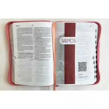 Biblia Reina Valera 1960, Tamaño Manual, Letra Grande, Símil Piel, Índice, Cierre, Flor, Rosado 9789587456523 Biblia Reina Valera 1960, Tamaño Manual, Letra Grande, Símil Piel, Índice, Cierre, Flor, Rosado - Imagen 6