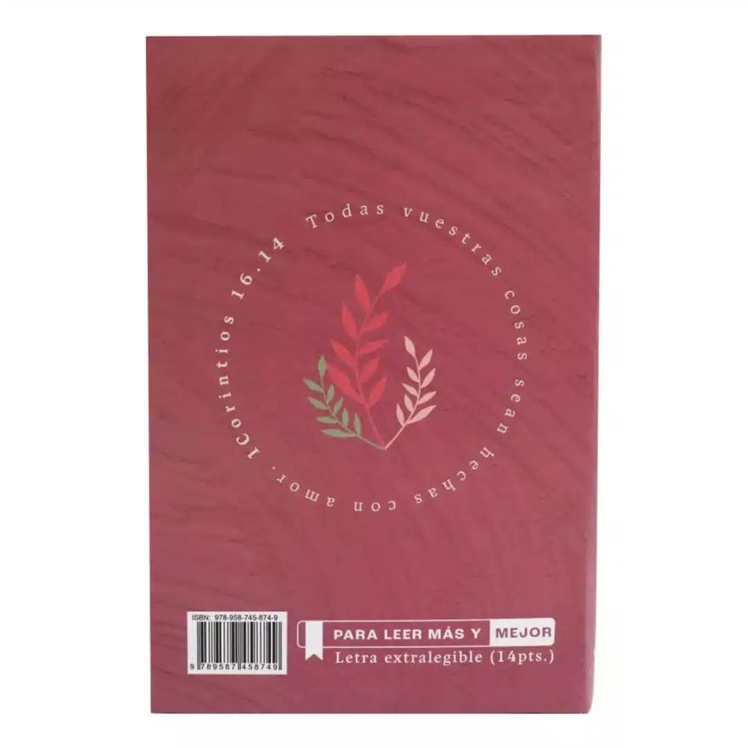 Biblia Económica Reina Valera 1960, Letra Grande, Tapa Flexible, Rosado 9789587458749 Biblia Económica Reina Valera 1960, Letra Grande, Tapa Flexible, Rosado - Imagen 2