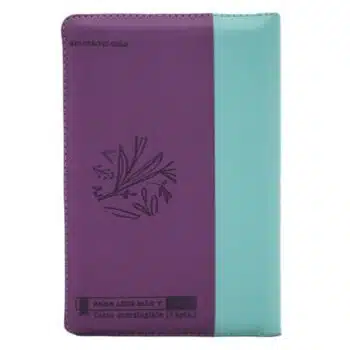 Biblia Económica Reina Valera 1960, Letra Grande, Símil Piel, Cierre, Morado Verde 9789587458862 Biblia Económica Reina Valera 1960, Letra Grande, Símil Piel, Cierre, Morado Verde - Imagen 4