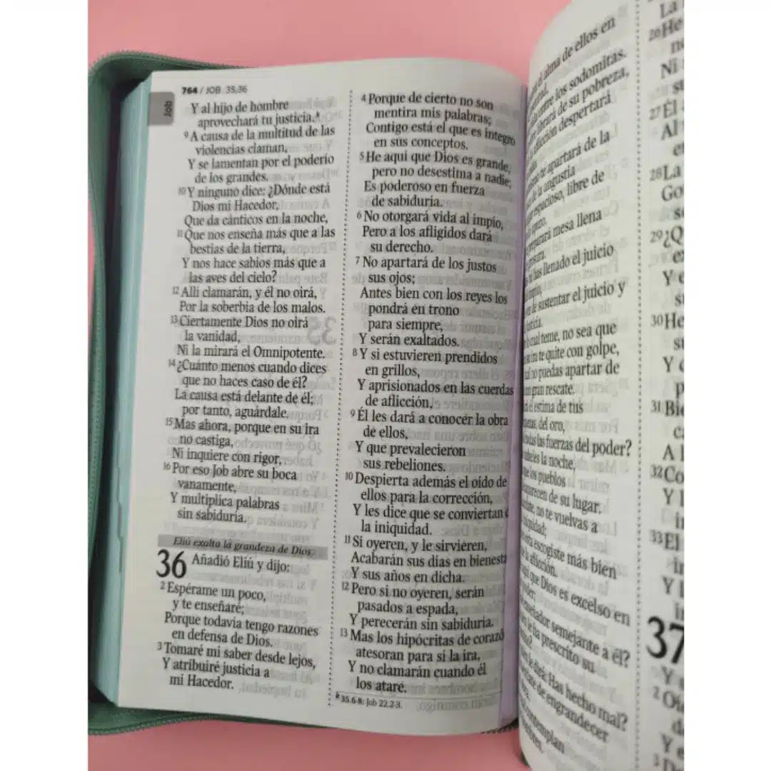 Biblia Económica Reina Valera 1960, Letra Grande, Símil Piel, Cierre, Morado Verde 9789587458862 Biblia Económica Reina Valera 1960, Letra Grande, Símil Piel, Cierre, Morado Verde - Imagen 5