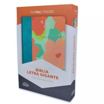 Alternative view of Biblia Reina Valera 1960, Letra Gigante, Símil Piel, Floral