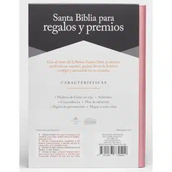 Biblia para Premios y Regalos Reina Valera 1960, Tamaño Manual, Símil Piel, Rosado 9781087779409 Biblia para Premios y Regalos Reina Valera 1960, Tamaño Manual, Símil Piel, Rosado - Imagen 5