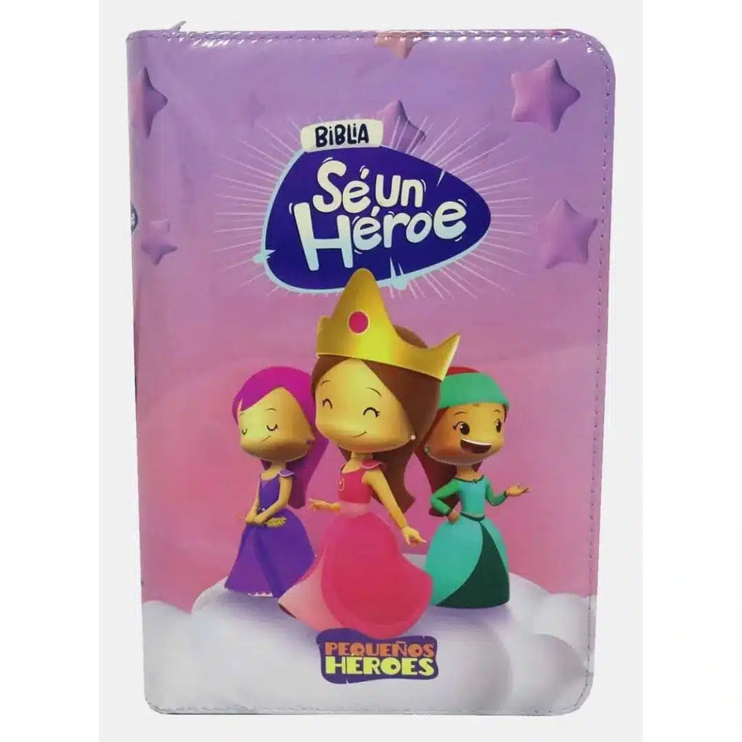Biblia Sé Un Héroe para Niñas TLA, Tamaño Manual, Letra Grande, Acolchada, Cierre, Rosada 9789587458992 Biblia Sé Un Héroe para Niñas TLA, Tamaño Manual, Letra Grande, Acolchada, Cierre, Rosada