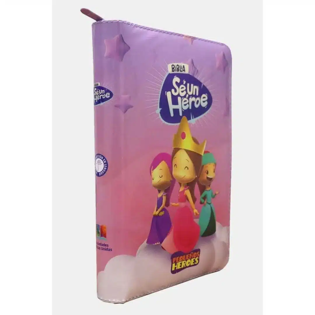 Biblia Sé Un Héroe para Niñas TLA, Tamaño Manual, Letra Grande, Acolchada, Cierre, Rosada 9789587458992 Biblia Sé Un Héroe para Niñas TLA, Tamaño Manual, Letra Grande, Acolchada, Cierre, Rosada - Imagen 2