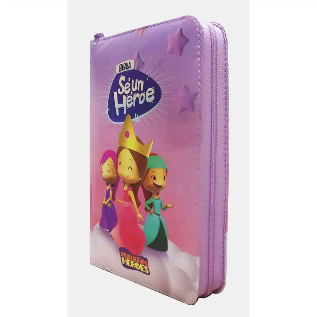 Biblia Sé Un Héroe para Niñas TLA, Tamaño Manual, Letra Grande, Acolchada, Cierre, Rosada 9789587458992 Biblia Sé Un Héroe para Niñas TLA, Tamaño Manual, Letra Grande, Acolchada, Cierre, Rosada - Imagen 3