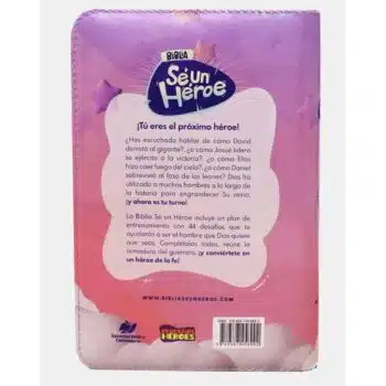 Biblia Sé Un Héroe para Niñas TLA, Tamaño Manual, Letra Grande, Acolchada, Cierre, Rosada 9789587458992 Biblia Sé Un Héroe para Niñas TLA, Tamaño Manual, Letra Grande, Acolchada, Cierre, Rosada - 9789587458992