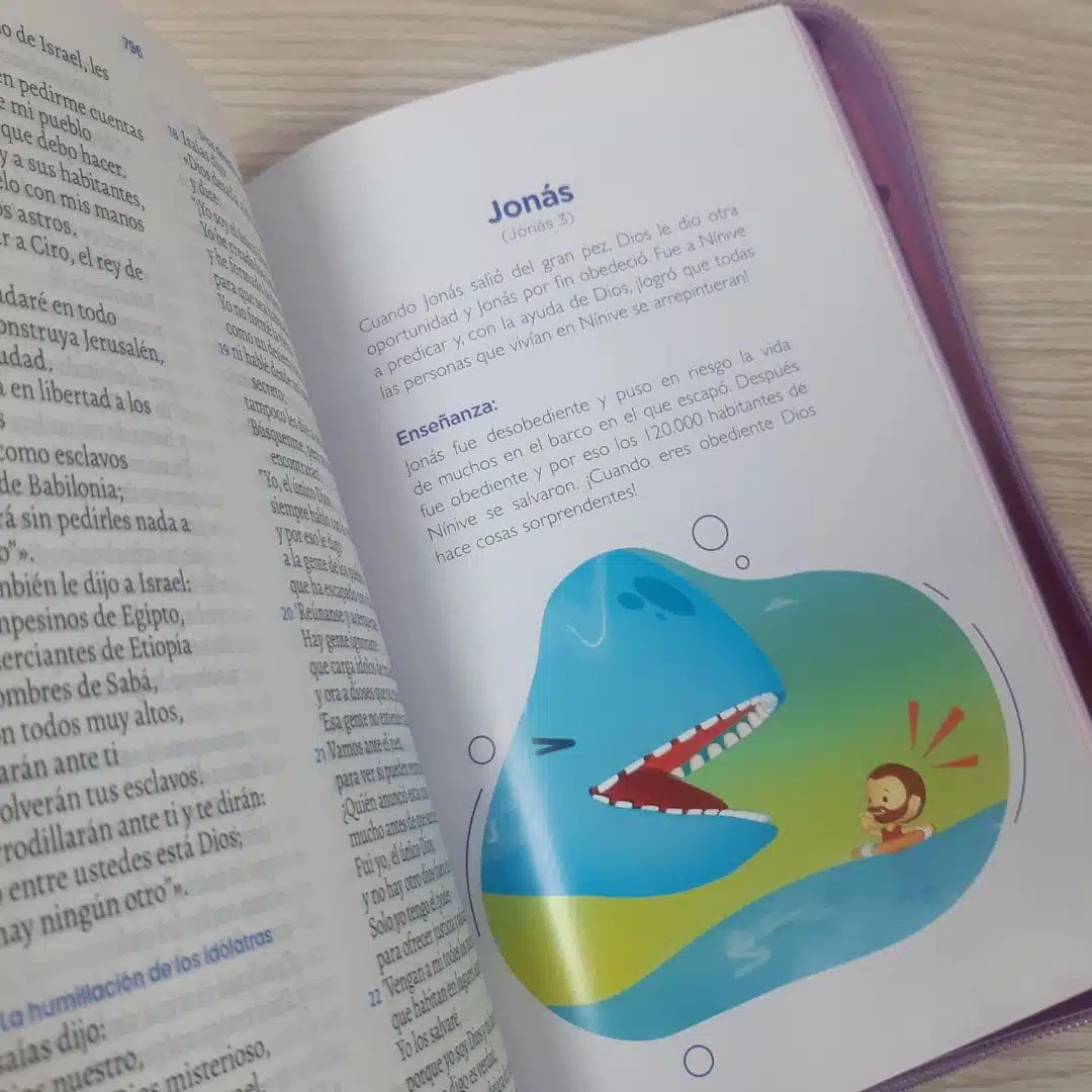 Biblia Sé Un Héroe para Niñas TLA, Tamaño Manual, Letra Grande, Acolchada, Cierre, Rosada 9789587458992 Biblia Sé Un Héroe para Niñas TLA, Tamaño Manual, Letra Grande, Acolchada, Cierre, Rosada - Imagen 9