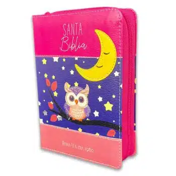 Biblia Reina Valera 1960, Tamaño Bolsillo, Símil Piel, Cierre, Primaveral Búho Luna, Fucsia Azul 9798885168342 Biblia Reina Valera 1960, Tamaño Bolsillo, Símil Piel, Cierre, Primaveral Búho Luna, Fucsia Azul - 9798885168342