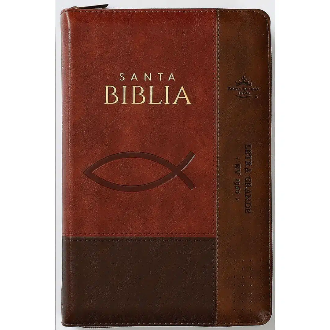 Biblia Reina Valera 1960, Tamaño Manual, Letra Grande, Símil Piel, Índice, Cierre, Café Ichtus 9798885168885 Biblia Reina Valera 1960, Tamaño Manual, Letra Grande, Símil Piel, Índice, Cierre, Café Ichtus