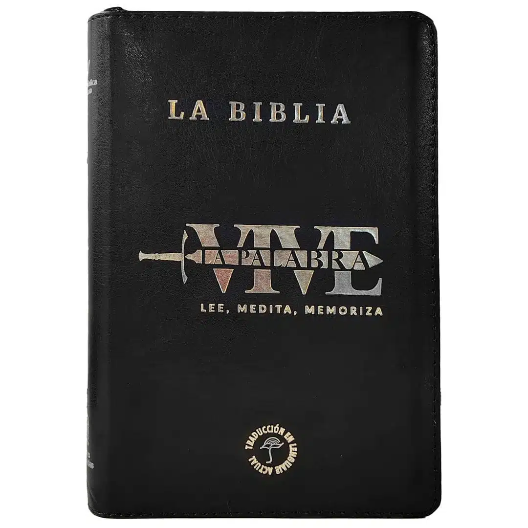 Biblia vive la palabra TLA, Tipo Agenda, Letra Grande, Símil Piel, Cierre, Negro 9786287781078 Biblia vive la palabra TLA, Tipo Agenda, Letra Grande, Símil Piel, Cierre, Negro