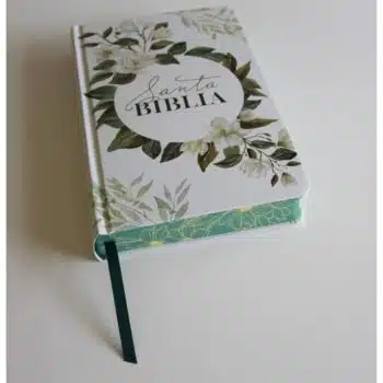 Biblia Reina Valera 1960, Tamaño Manual, Letra Grande, Tapa Dura, Diseño Floral, Blanco Verde 9798890982155 Biblia Reina Valera 1960, Tamaño Manual, Letra Grande, Tapa Dura, Diseño Floral, Blanco Verde - 9798890982155