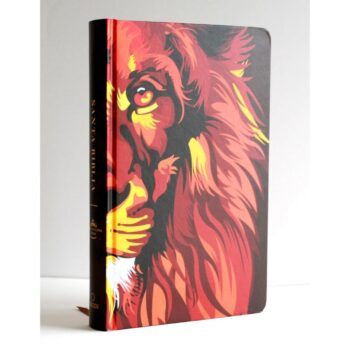 Biblia Reina Valera 1960, Tamaño Manual, Letra Grande, Tapa Dura, León de Judá, Marrón