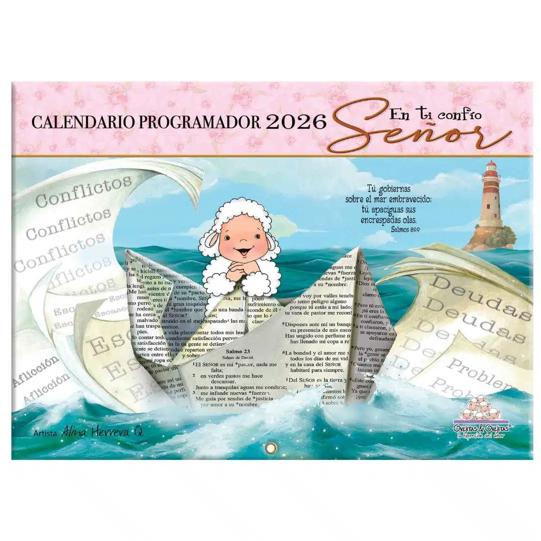 Calendario programador Ovejitas 2026, Rosado 7708028025304 Calendario programador Ovejitas 2026, Rosado