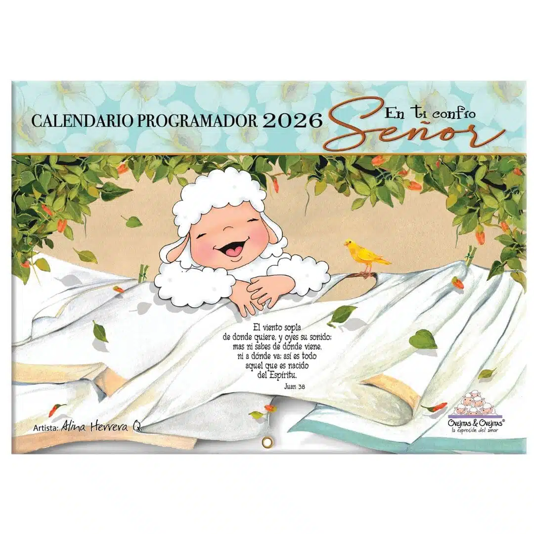 Calendario programador Ovejitas 2026, Turquesa 7708028025724 Calendario programador Ovejitas 2026, Turquesa