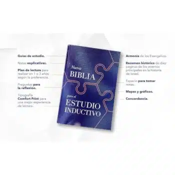 Biblia de Estudio Inductivo NBLA, Letra Grande, Tapa Dura, Azul Oscuro 9780829773224 Biblia de Estudio Inductivo NBLA, Letra Grande, Tapa Dura, Azul Oscuro - 9780829773224