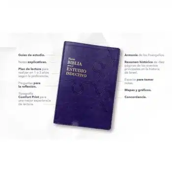 Biblia de Estudio Inductivo NBLA, Letra Grande, Símil Piel, Morado 9780829773248 Biblia de Estudio Inductivo NBLA, Letra Grande, Símil Piel, Morado - 9780829773248