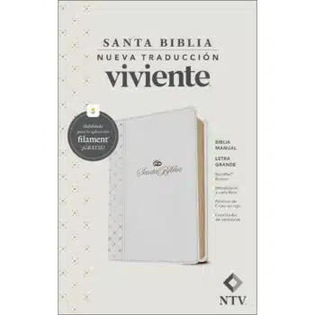 Biblia NTV, Tamaño Manual, Letra Grande, Sentipiel, Blanco 9781496488343 Biblia NTV, Tamaño Manual, Letra Grande, Sentipiel, Blanco - 9781496488343