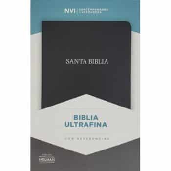 Biblia ultrafina NVI, Tamaño Manual, Piel Fabricada, Negro