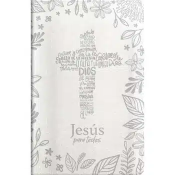 Biblia de Promesas Reina Valera 1960, Tamaño Manual, Letra Grande, Piel Especial, Cierre, Marfil