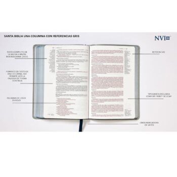 Biblia Texto revisado 2022 NVI, Piel, Gris 9780829771770 Biblia Texto revisado 2022 NVI, Piel, Gris - 9780829771770