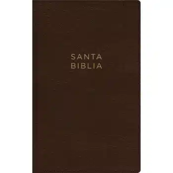 Inicio Biblia Ultrafina NBLA, Letra Grande, Piel, Café