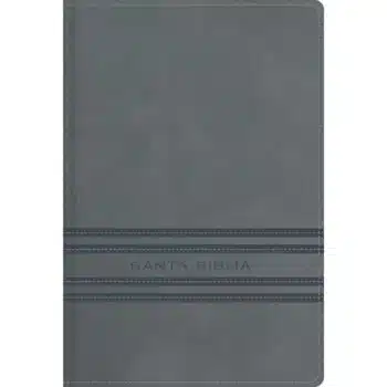 Inicio Biblia Edición Versificada NBLA, Tamaño Bolsillo, Piel, Gris