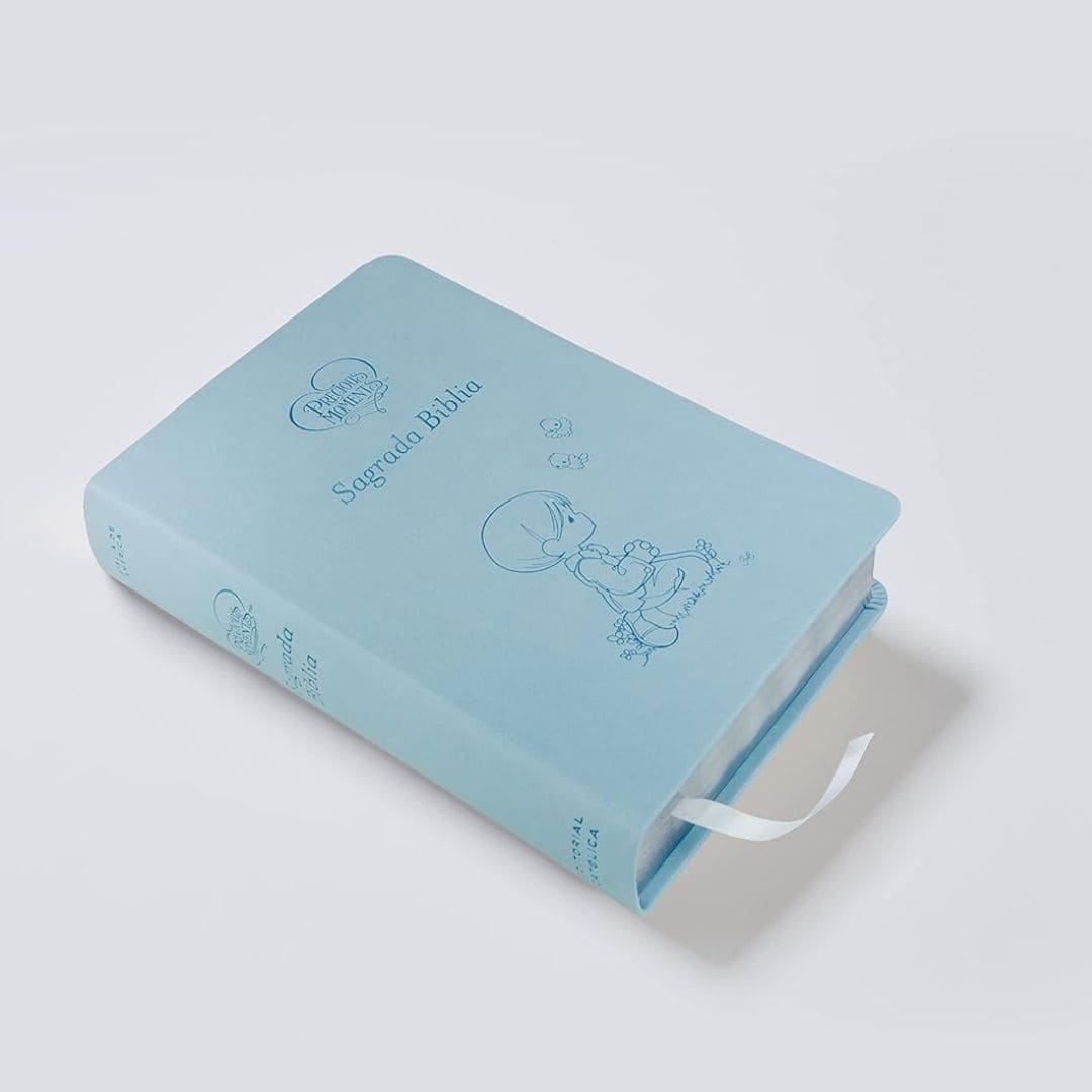 Biblia Católica Preciosos Momentos Biblia de América, Símil Piel, Azul celeste 9781400238217 Biblia Católica Preciosos Momentos Biblia de América, Símil Piel, Azul celeste - Imagen 4