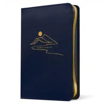 Biblia Compacta NTV, Letra Gigante, Símil Piel, Cierre, Azul