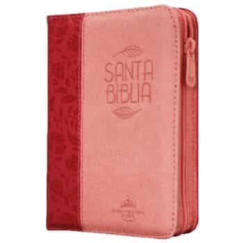 Alternative view of Biblia Reina Valera 1960, Tamaño Bolsillo, Símil Piel, Índice, Cierre, Fucsia
