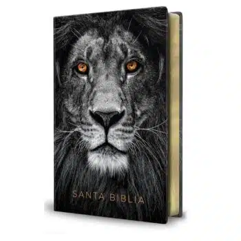 Inicio Biblia León de Judá Reina Valera 1960, Tamaño Manual, Letra Grande, Símil Piel