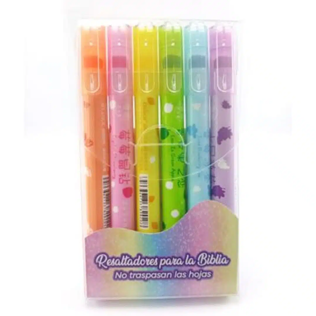 Resaltadores para la biblia, Gel, Caja x6 8549675988241 Resaltadores para la biblia, Gel, Caja x6