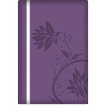 Biblia de la Mujer Conforme al Corazón de Dios, Reina Valera 1960, Símil Piel, Morado, Canto Plateado