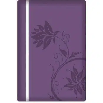 Inicio Biblia de la Mujer Conforme al Corazón de Dios, Reina Valera 1960, Símil Piel, Morado, Canto Plateado