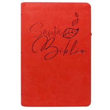 Biblia Reina Valera 1960, Letra Grande, Símil Piel, Cierre, Rojo, Canto Dorado