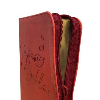 Alternative view of Biblia Reina Valera 1960, Letra Grande, Símil Piel, Cierre, Rojo, Canto Dorado