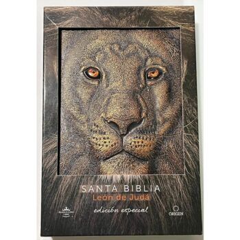 Alternative view of Biblia Reina Valera 1960, Letra Grande, Tapa Dura, León de Judá, Bronce, 3D