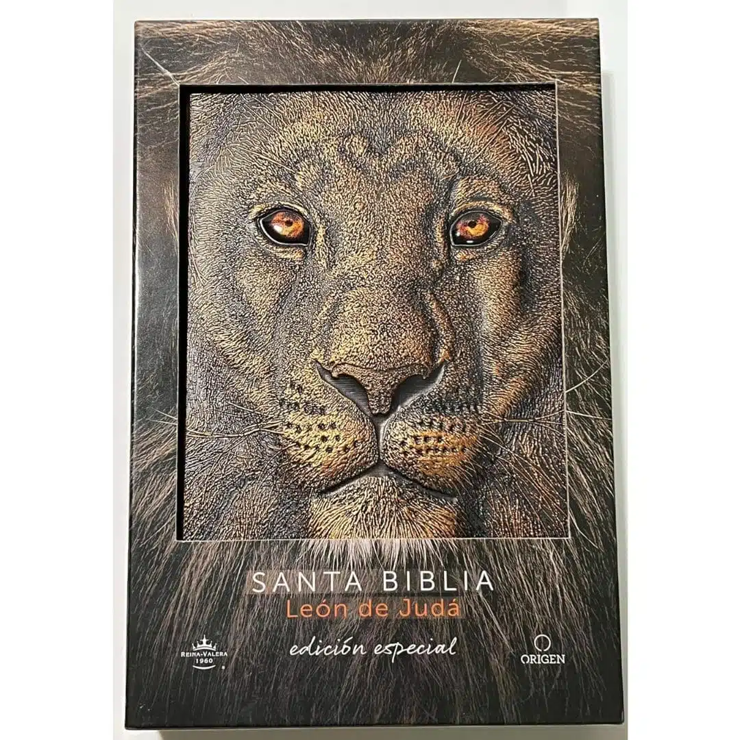 Biblia Reina Valera 1960, Letra Grande, Tapa Dura, León de Judá, Bronce, 3D 9798890980076 Biblia Reina Valera 1960, Letra Grande, Tapa Dura, León de Judá, Bronce, 3D - Imagen 2