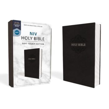Bible NIV, Leathersoft, Black, Comfort Print